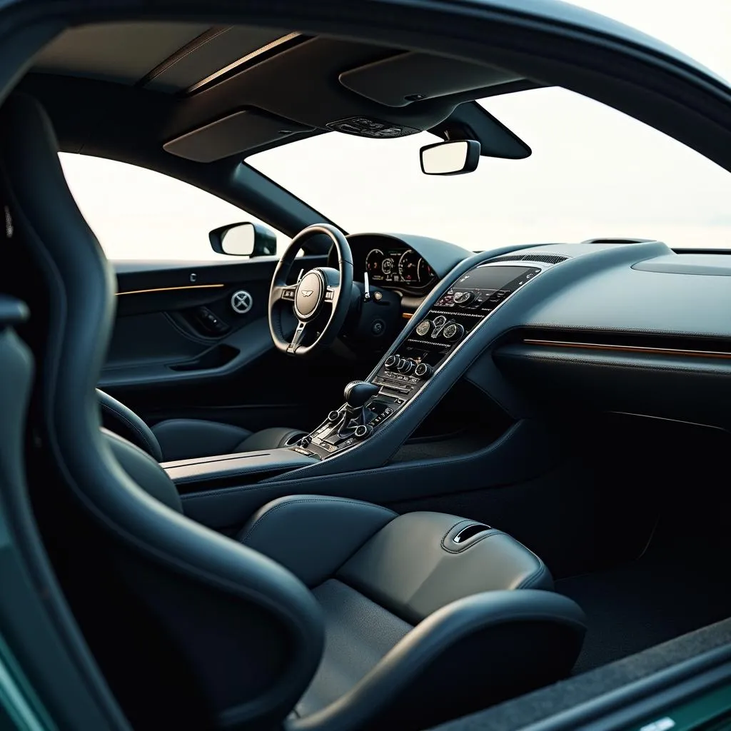 Aston Martin Valkyrie interior driver's cockpit