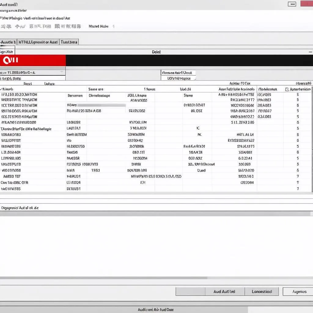 Audi Diagnostics Software Interface