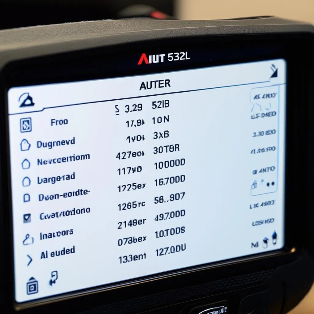 Autel 529 Interface