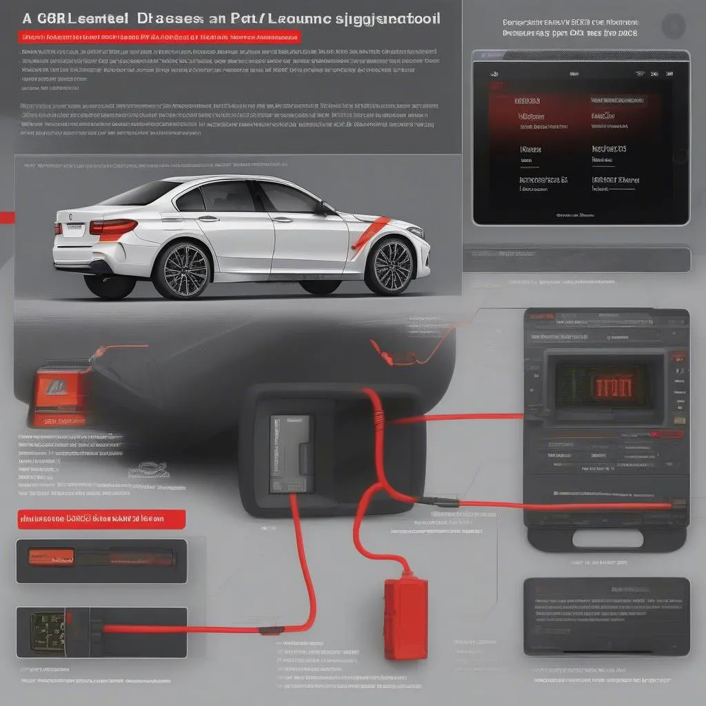 Autel 808 Diagnostic Tool Connected to a European Car