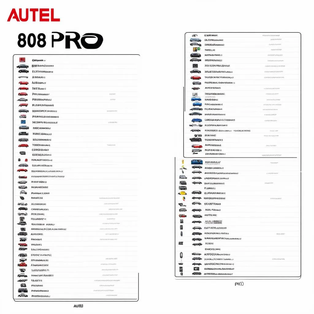 Autel 808 Pro Vehicle Coverage: European Cars