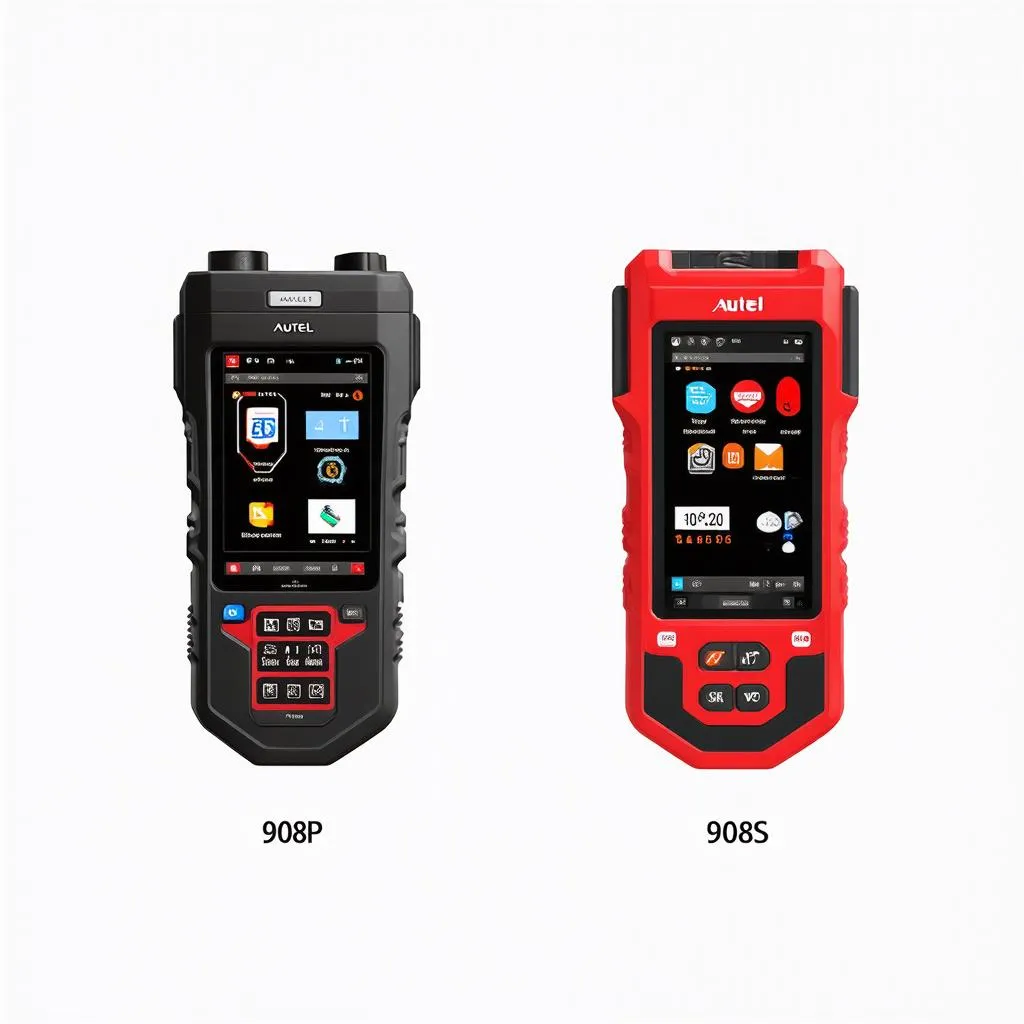 Autel 908P and 908S Side-by-Side