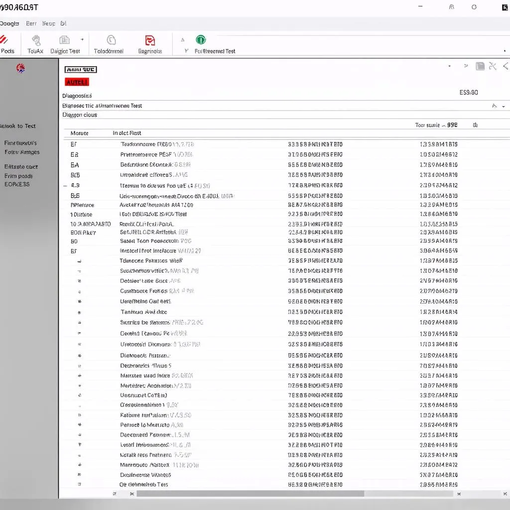 Autel 908S user interface