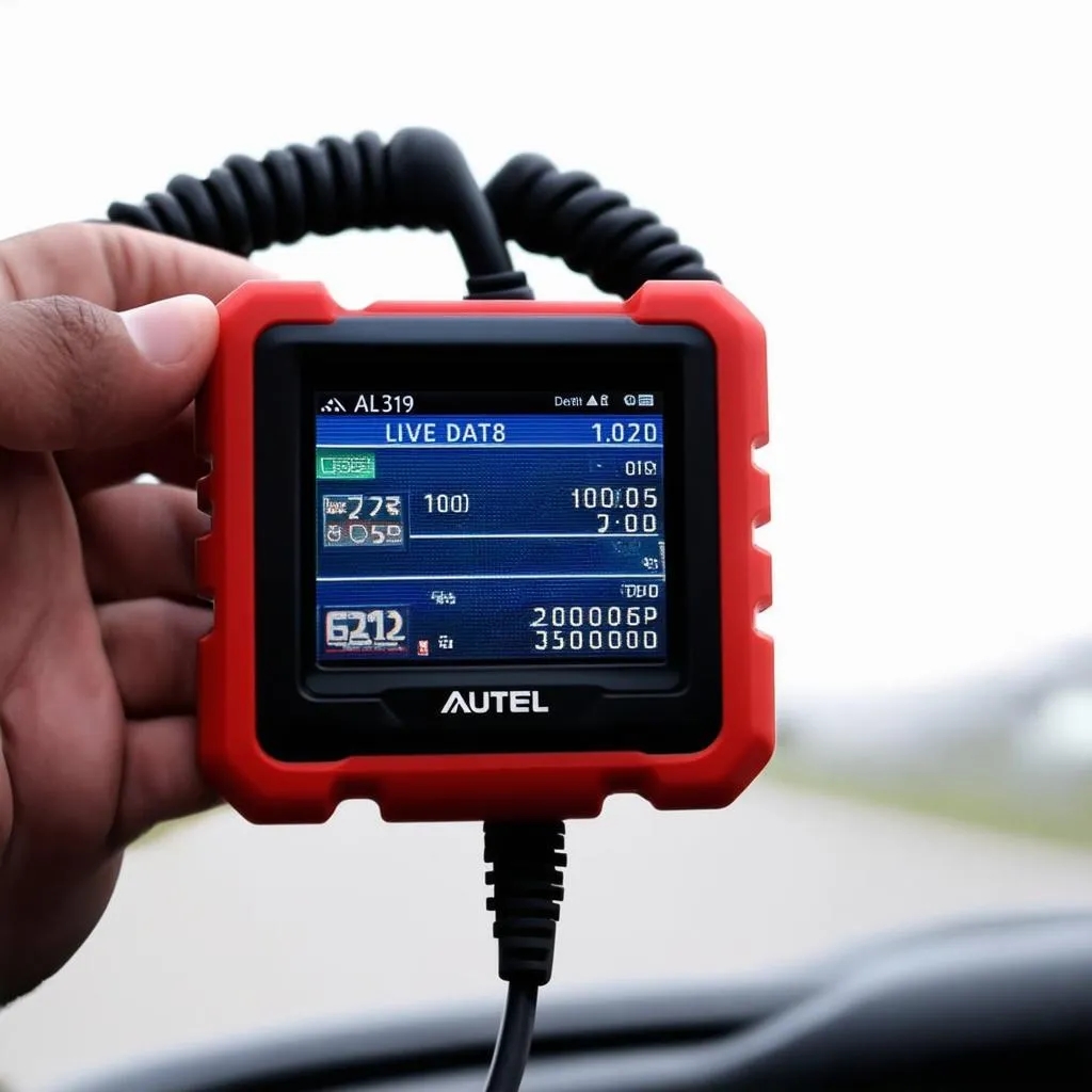 Autel AL319 Live Data Screen