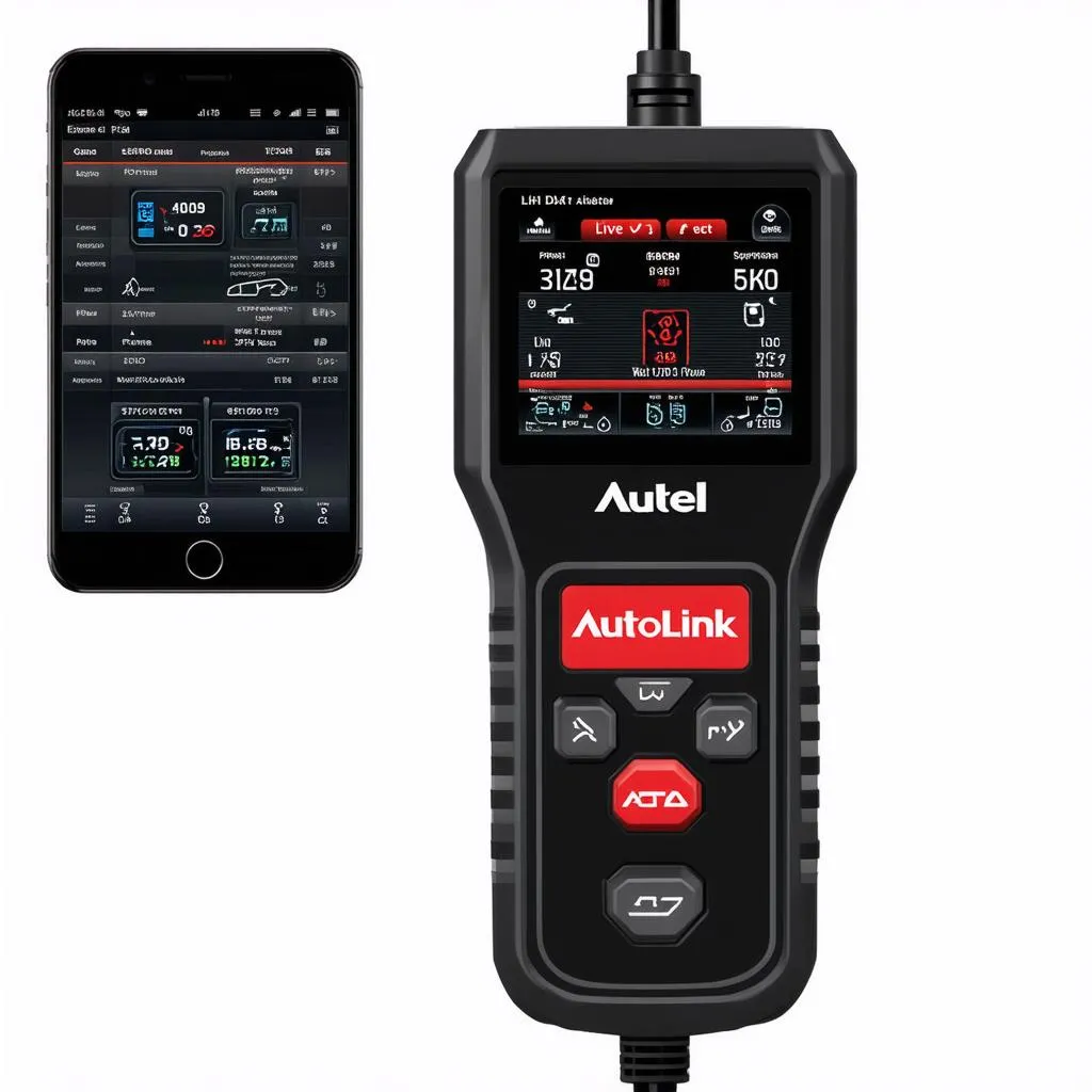 Live data display on Autel AutoLink AL319