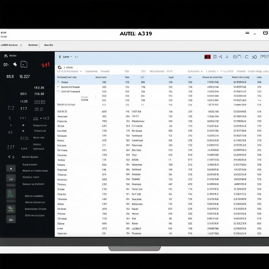 autel al319 screen display