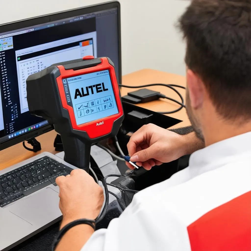 Autel AL319 Software Update on Computer