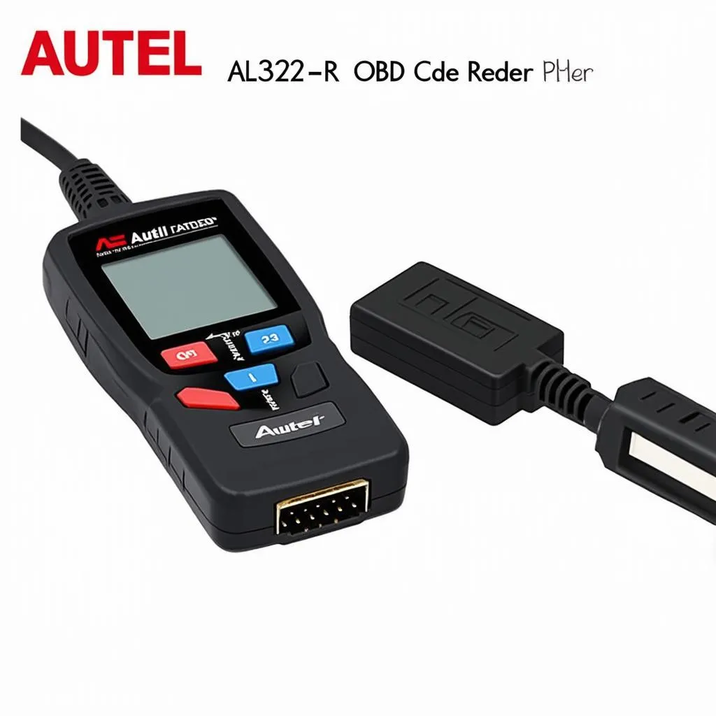 Autel AL329-R OBD2 Code Reader Connected to Car