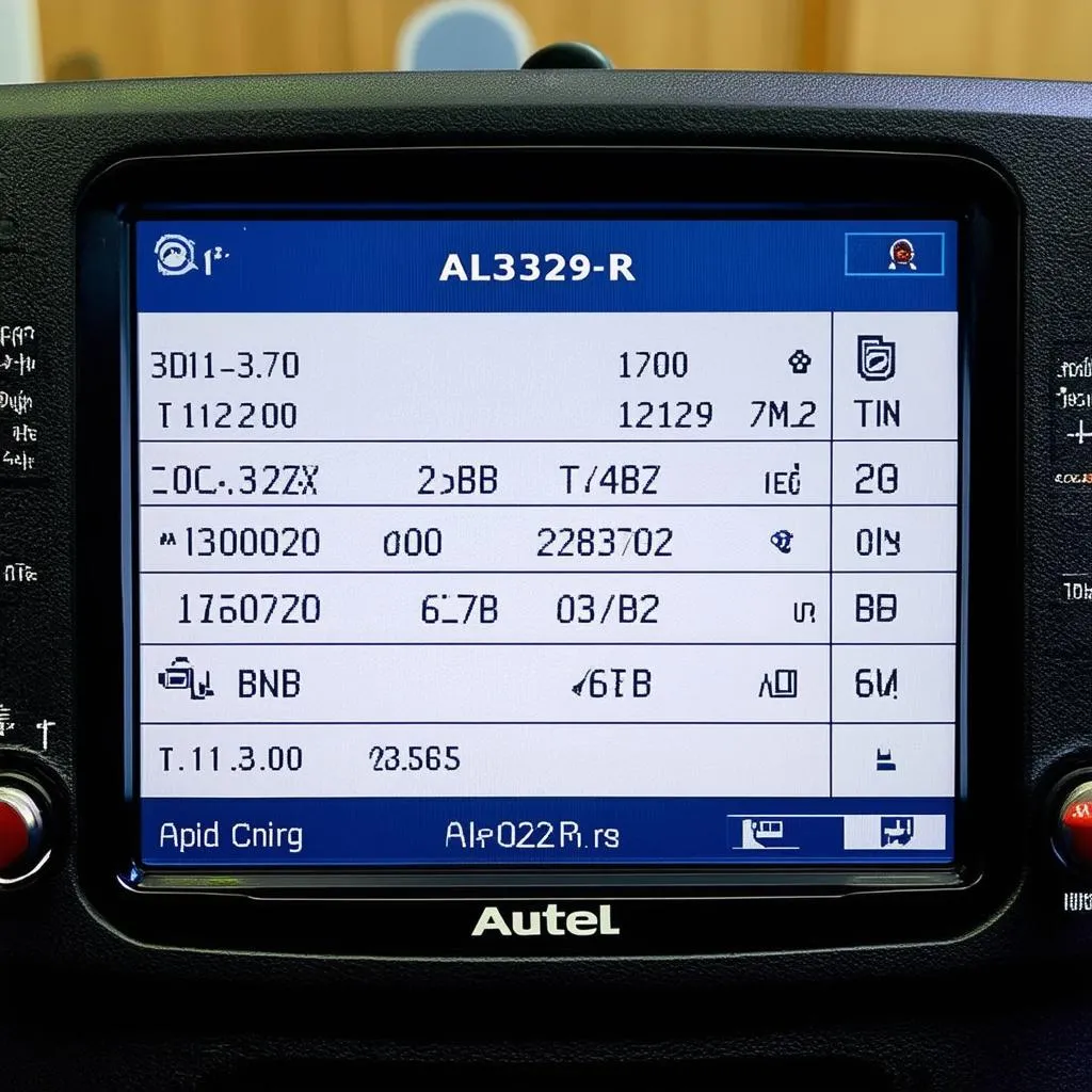 Autel AL329-R OBD2 Code Reader Screen