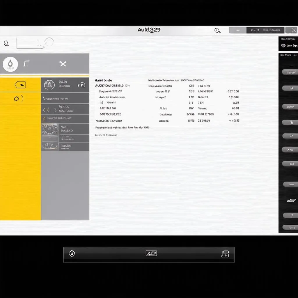 Autel AL329 User Interface