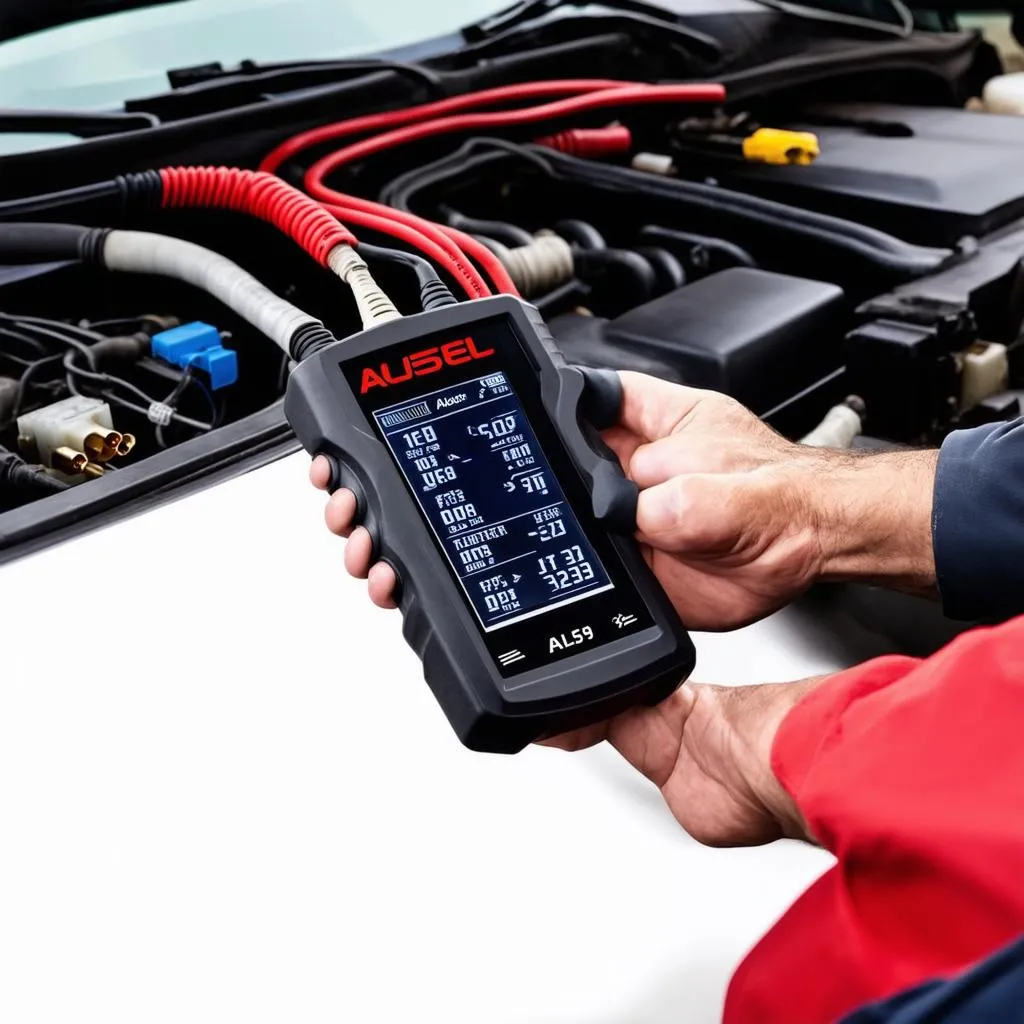 Autel AL519 Diagnostics on a Car