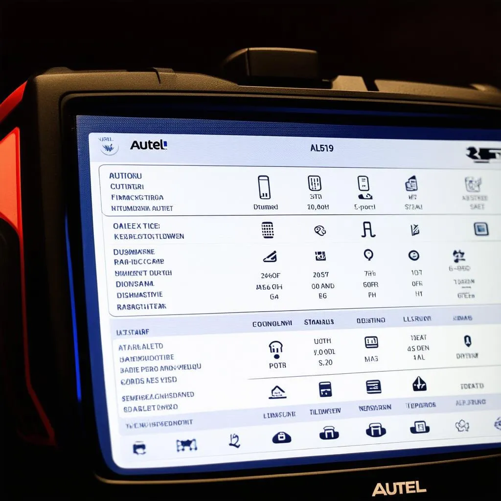 Autel AL519 Interface