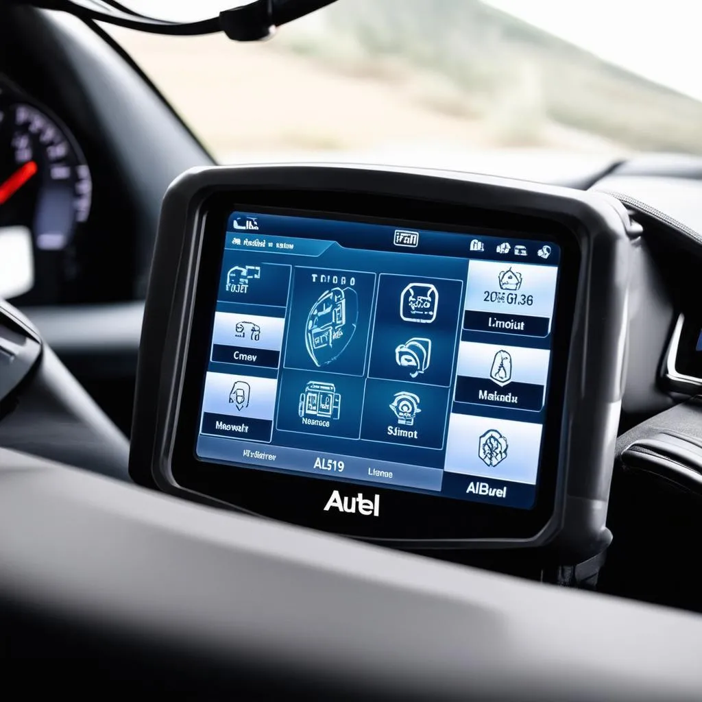 Autel AL519 screen showing diagnostics data