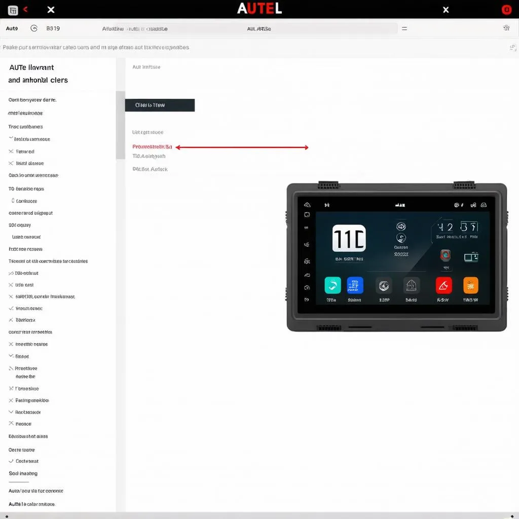 User-Friendly Interface of the Autel AL519