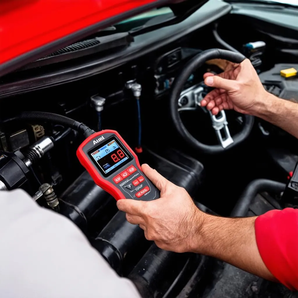 Autel AL539 OBD2 Scanner Used on European Car