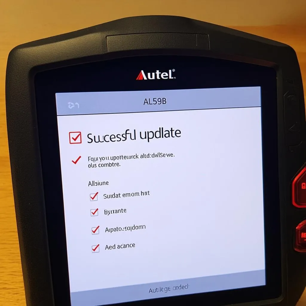 Autel AL539B Update Success