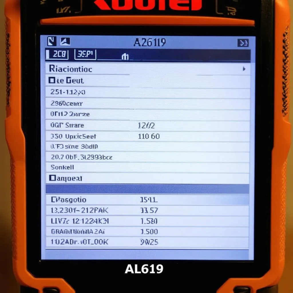 Autel AL619 Display