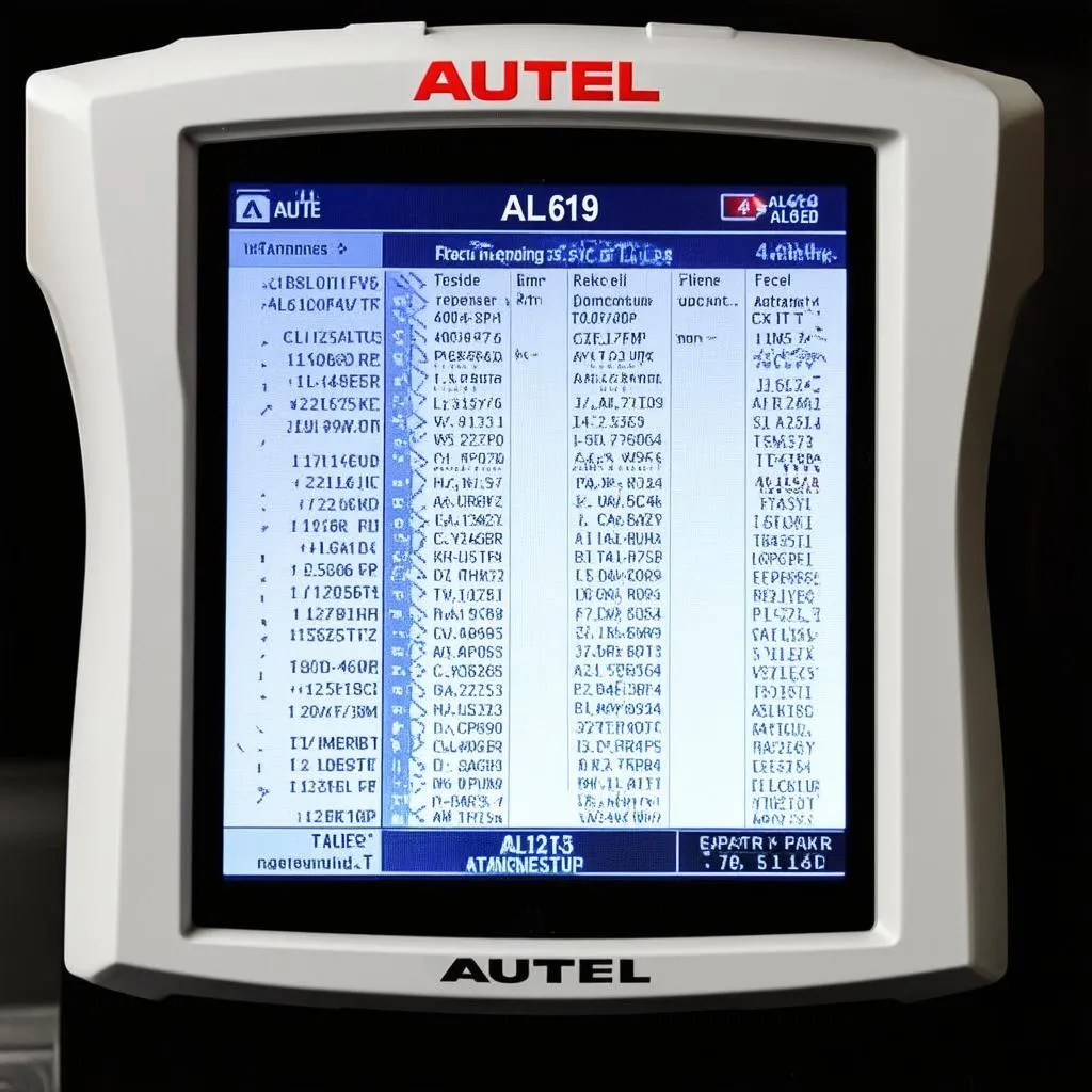 Autel AL619 Interface