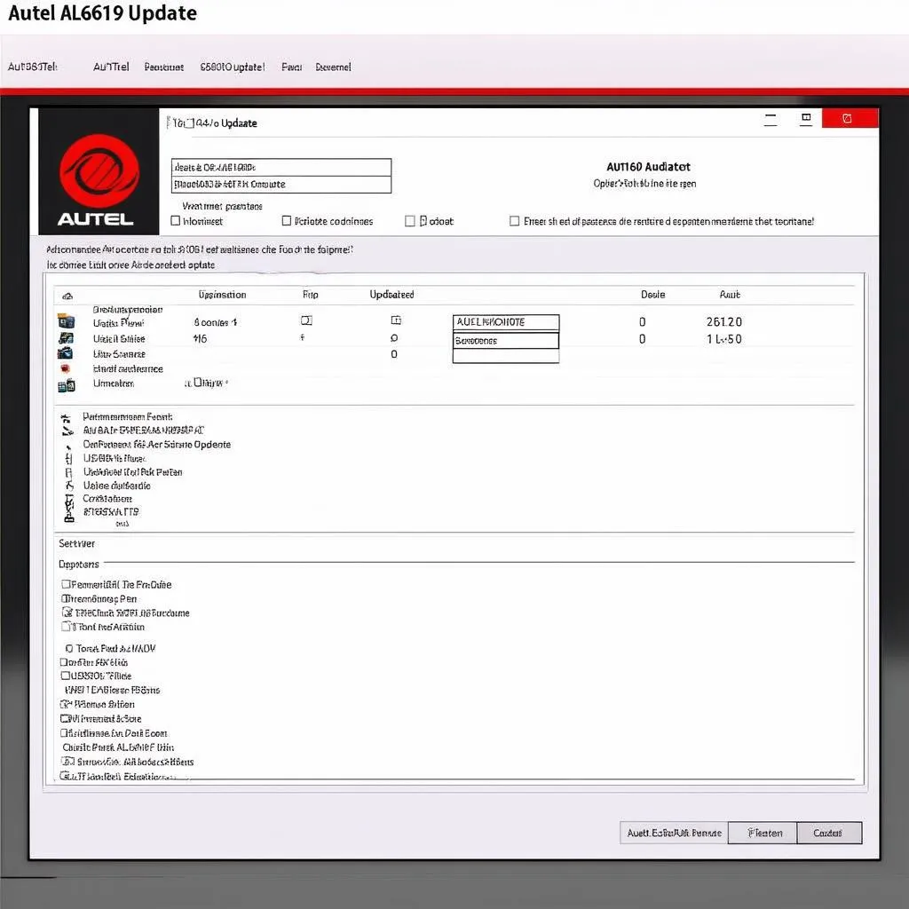 Autel AL619 update software