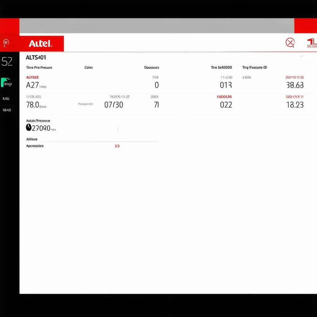 Autel ALTS401 Dashboard