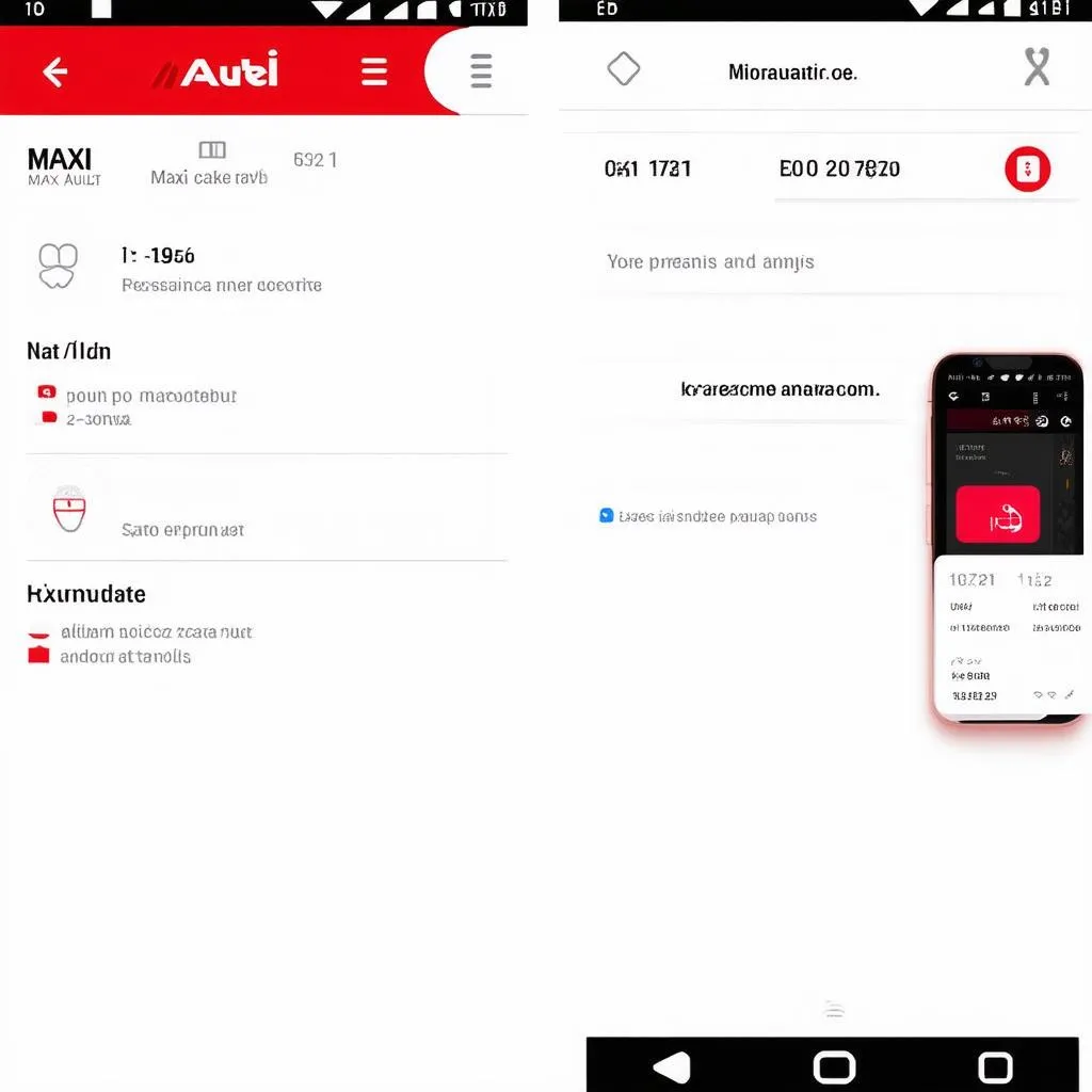 Autel App Android Interface