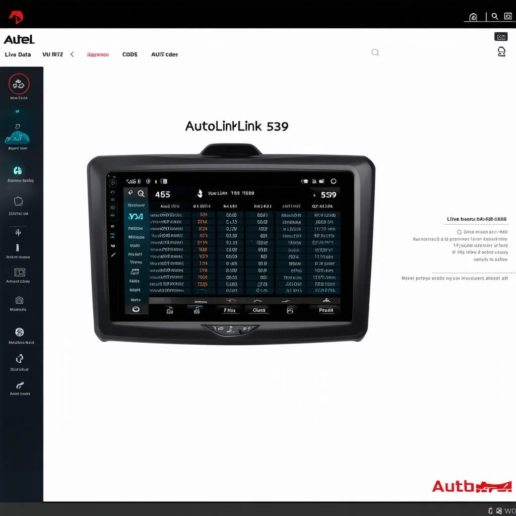 Autel Autolink 539 Diagnostic Screen