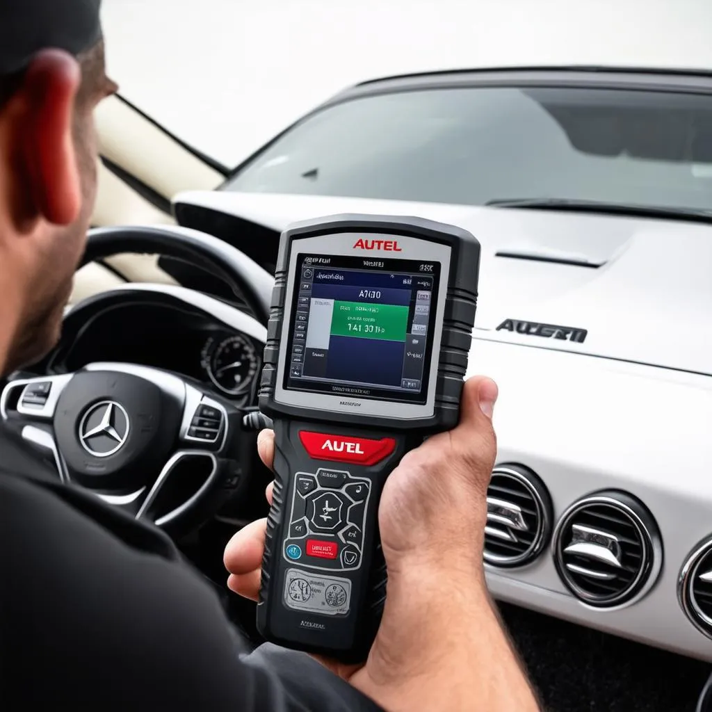 Mercedes owner using Autel Autolink AL319