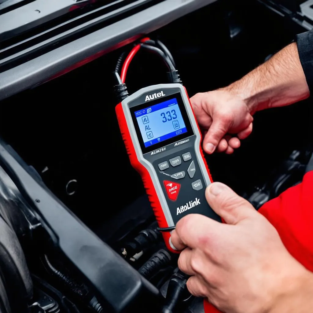 Autel AutoLink AL439 In Use