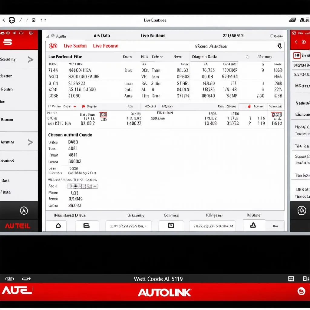 Autel Autolink AL519 Screen