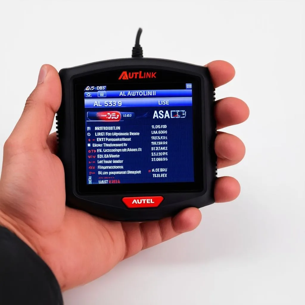 Autel AutoLink AL539 OBDII user interface