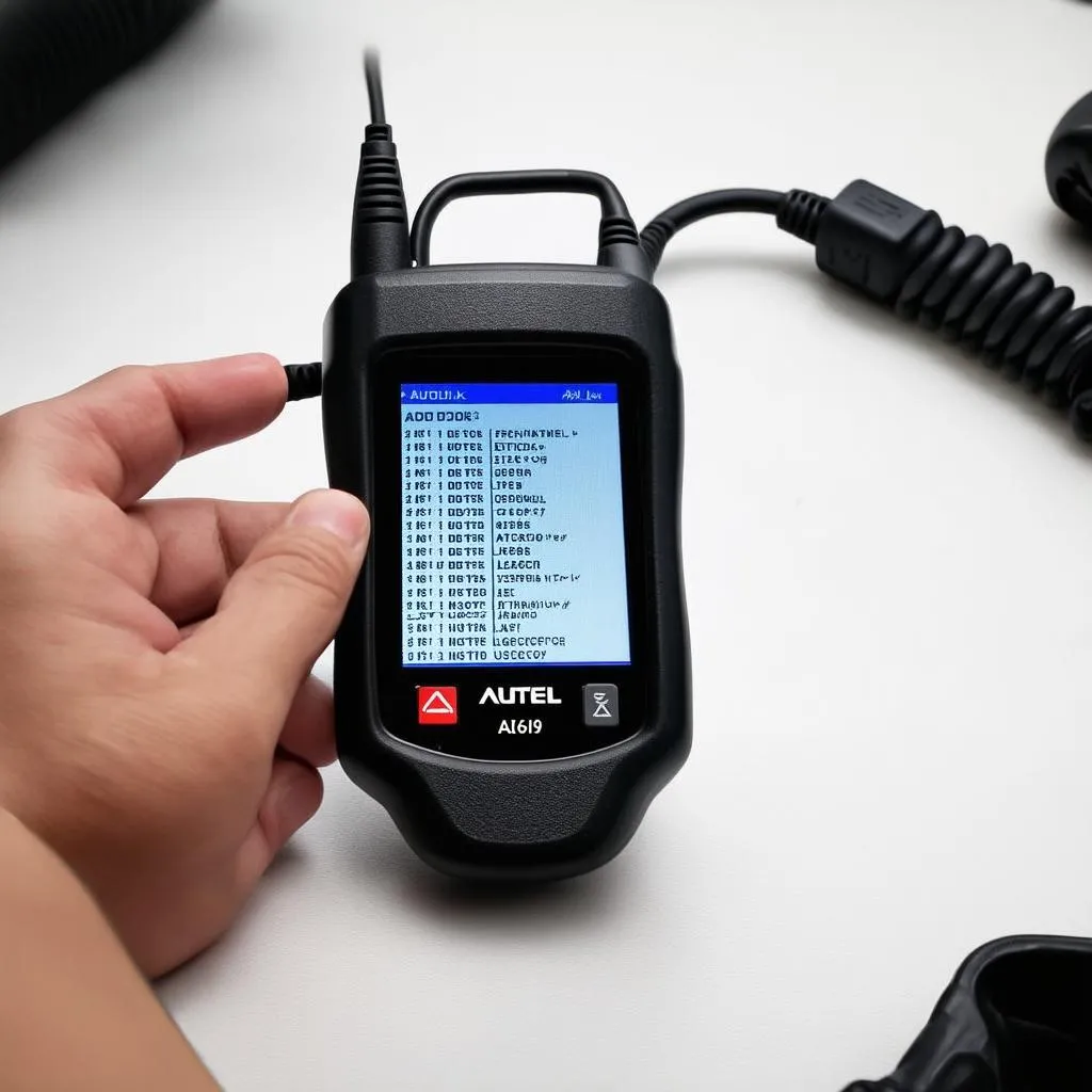 Autel Autolink AL619 OBD2 Scanner Reading Codes