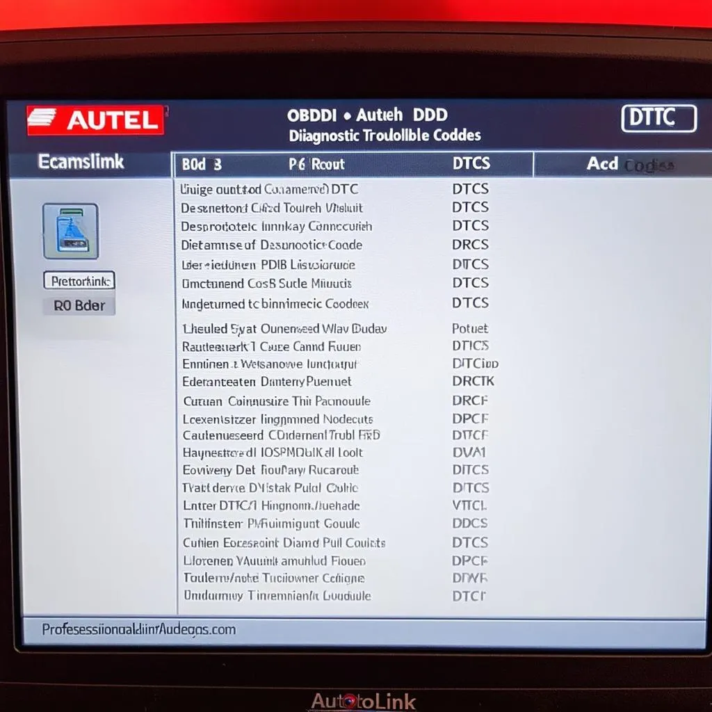 autel autolink obdii scan tool results