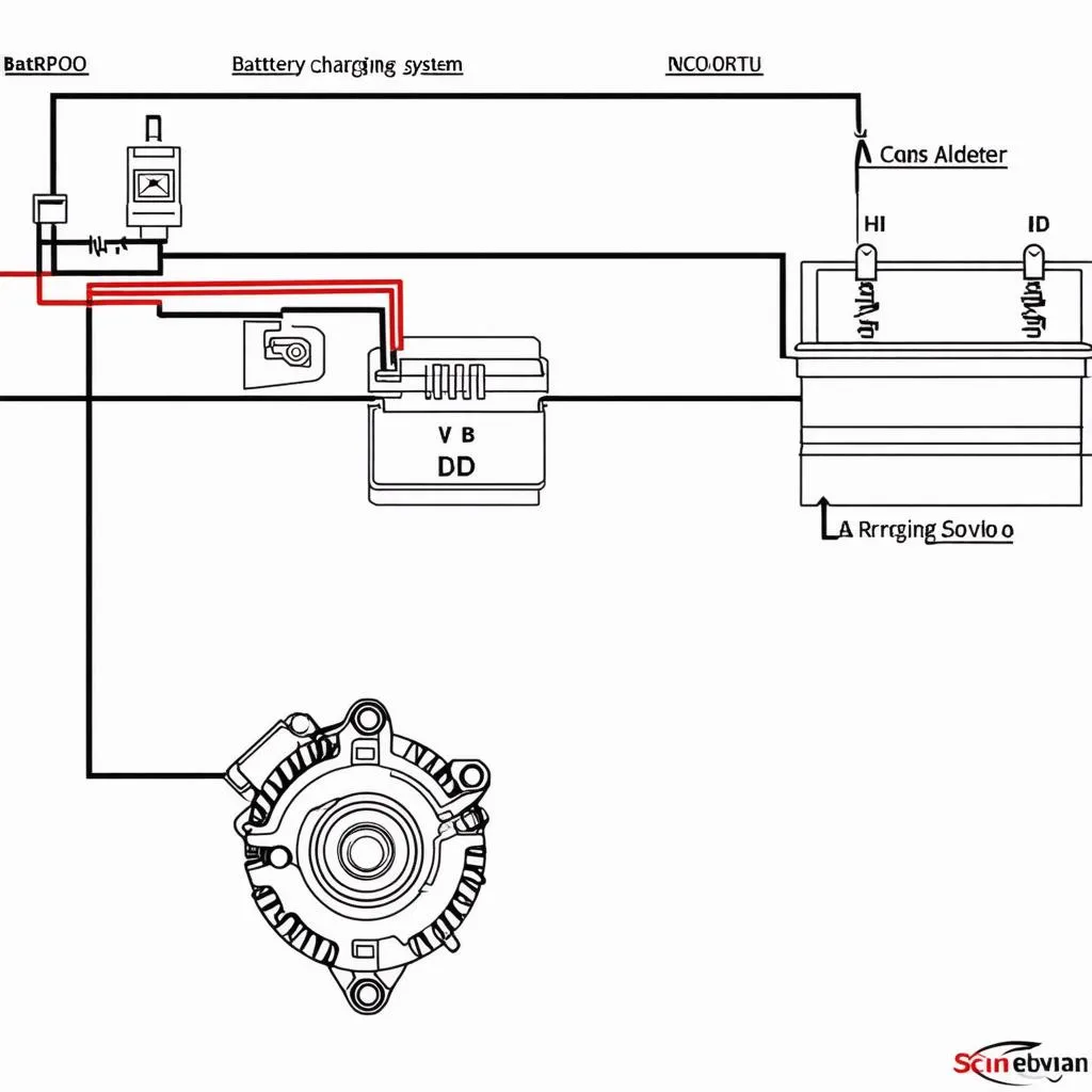 Car battery charging system