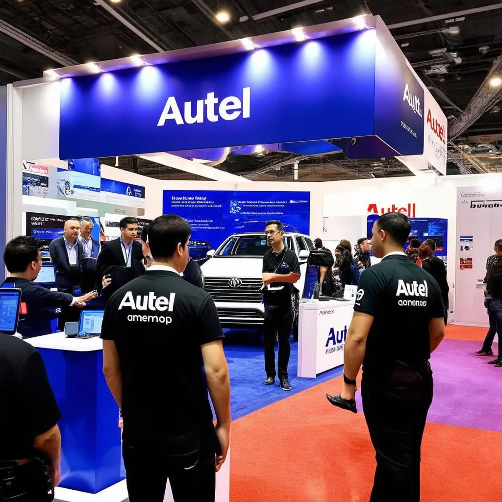 Autel booth at SEMA show