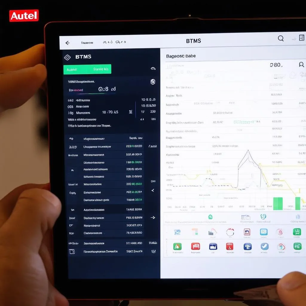 Autel BTMS Interface