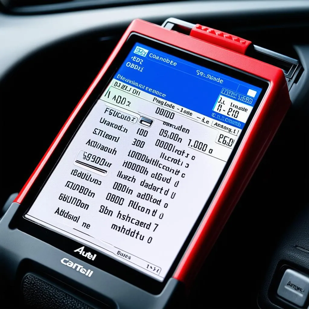 Autel Can Code OBDII Code Reader Display