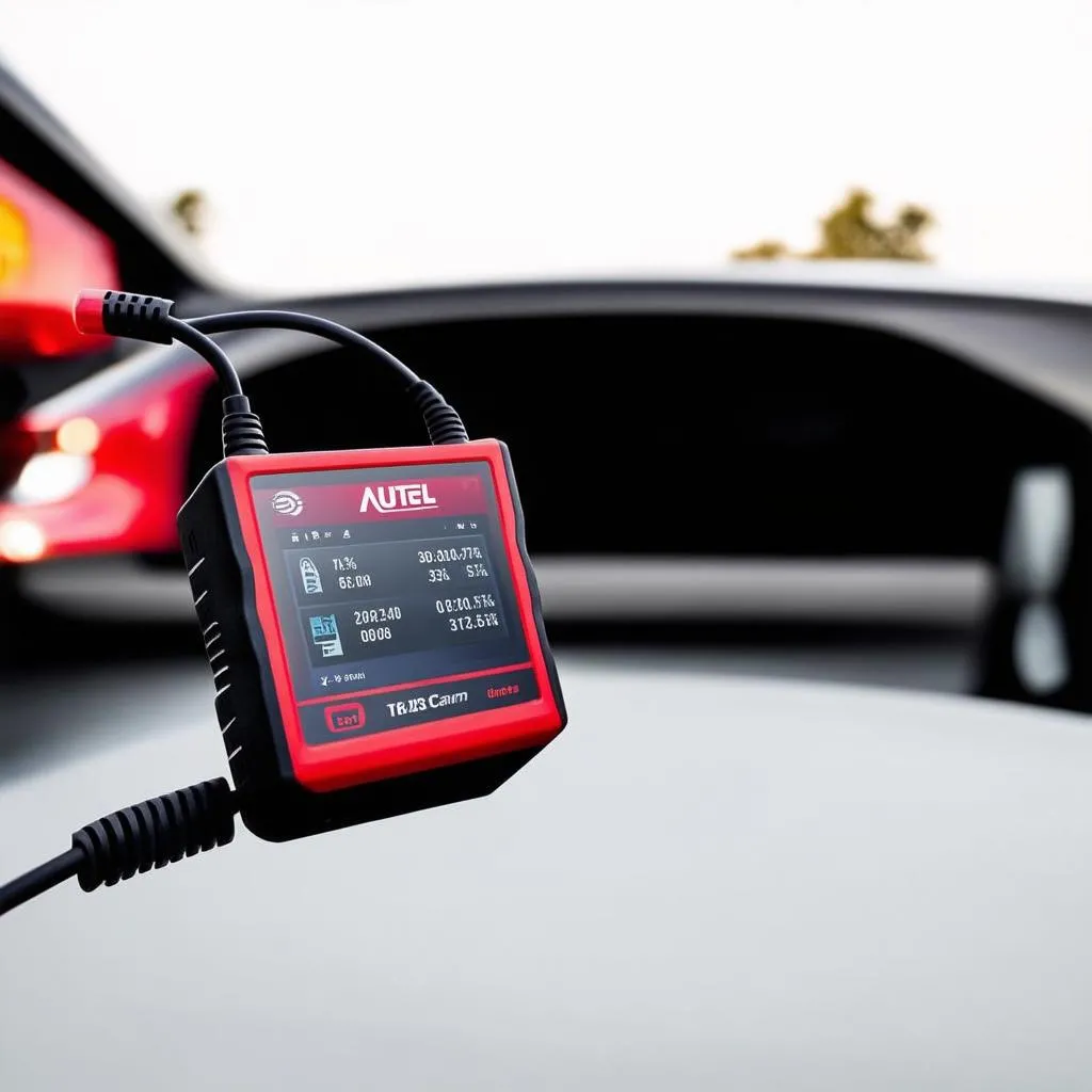 Autel CAN OBD2 scanner with car