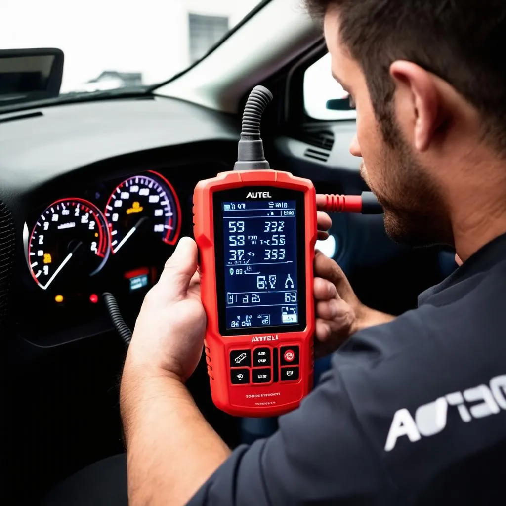 Autel CAN Scan Tool with a European Car