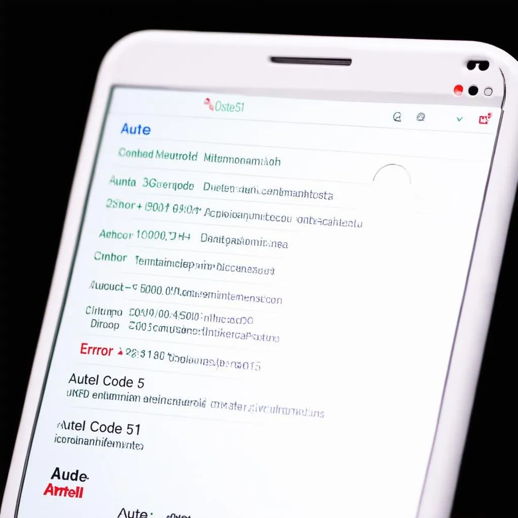 Autel Code 51 Diagnostics