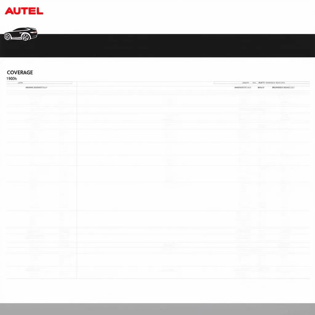 autel coverage chart