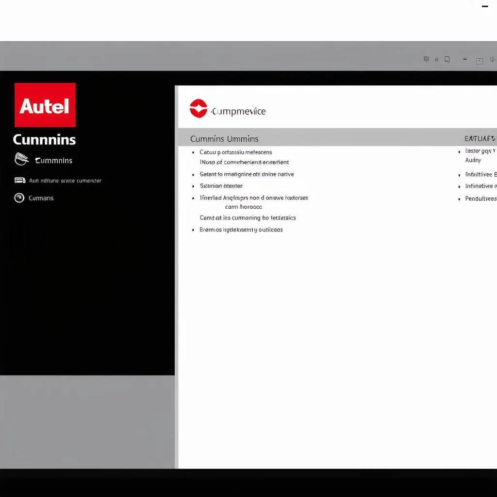 Autel Cummins Diagnostics Software