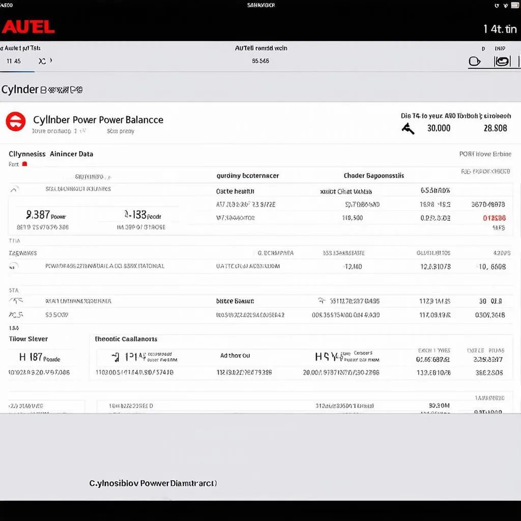 Cylinder Power Balance Diagnostics Autel