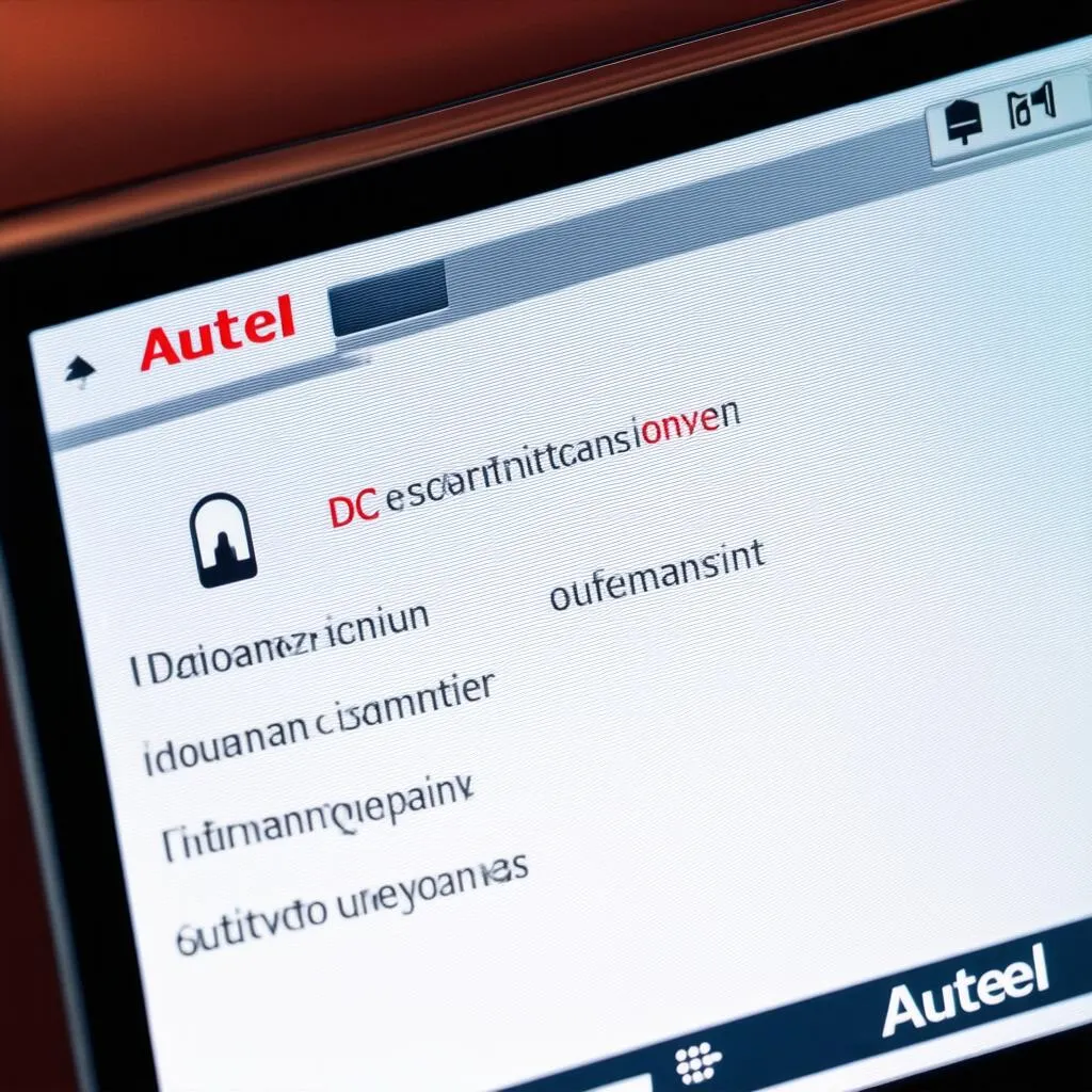 User-Friendly Autel Interface