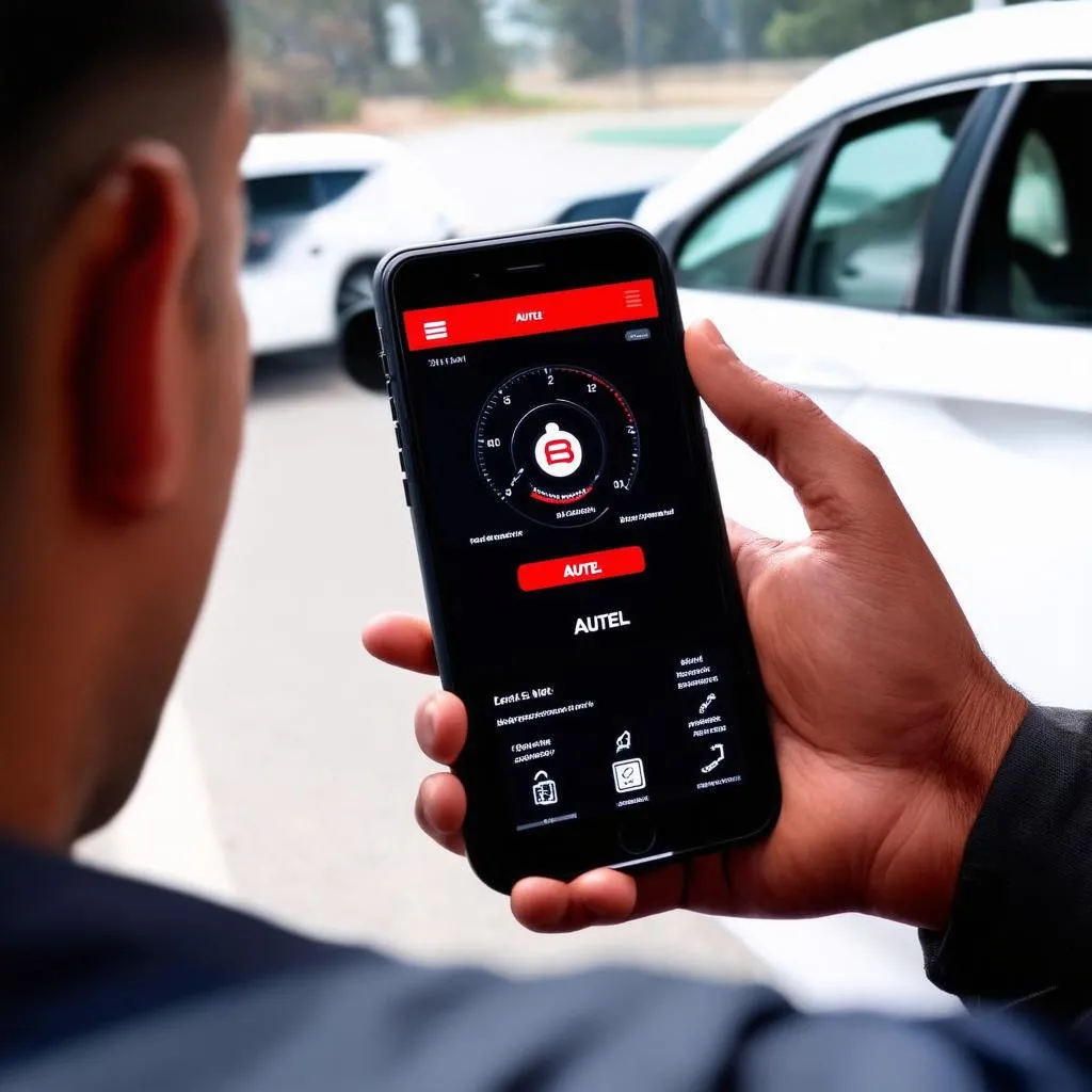 Autel Diagnostic App on a phone