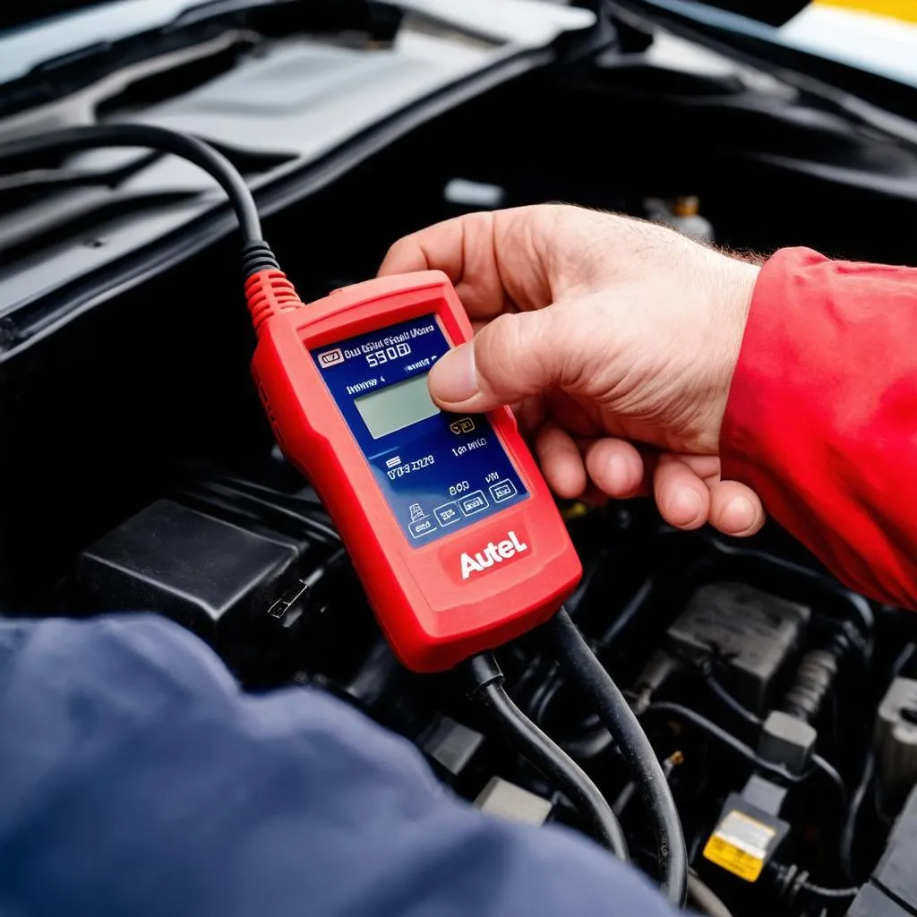 Autel Diagnostic Tool in Use