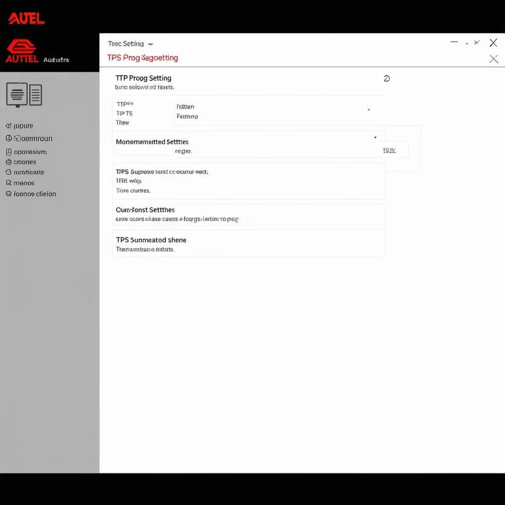 Autel Diagnostic Tool Interface