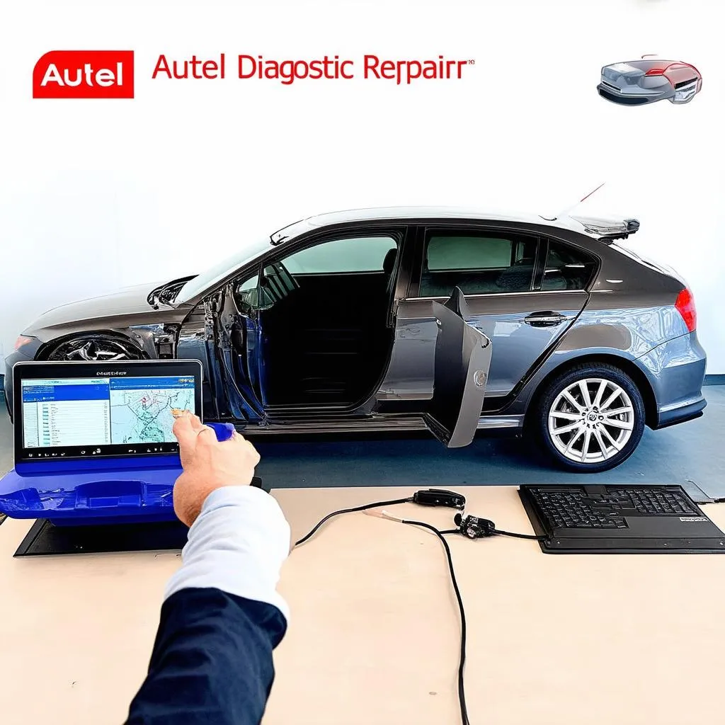 Autel Diagnostic Transparent Car