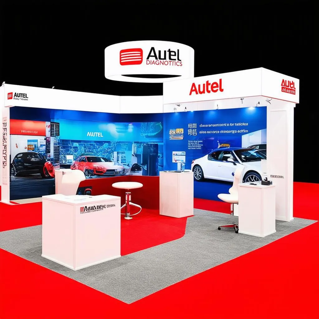 Autel Diagnostics Booth at SEMA with Feng Shui elements