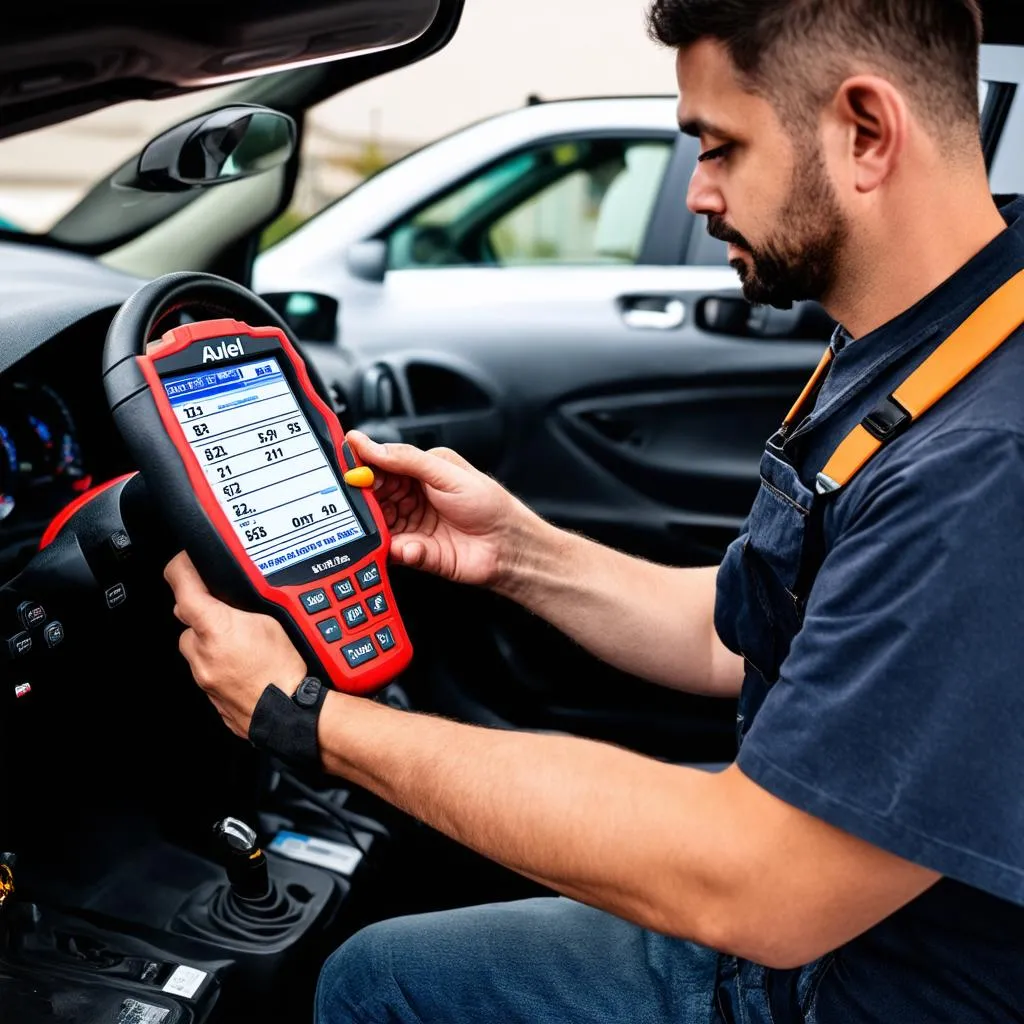 Autel Diagnostic Tool in Action