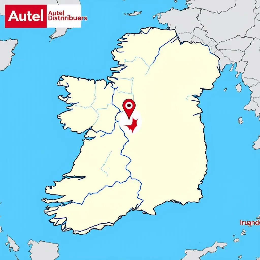 Autel Distributors in Ireland Map